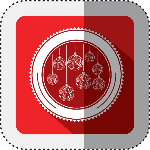 圣诞节标签装饰图片下载