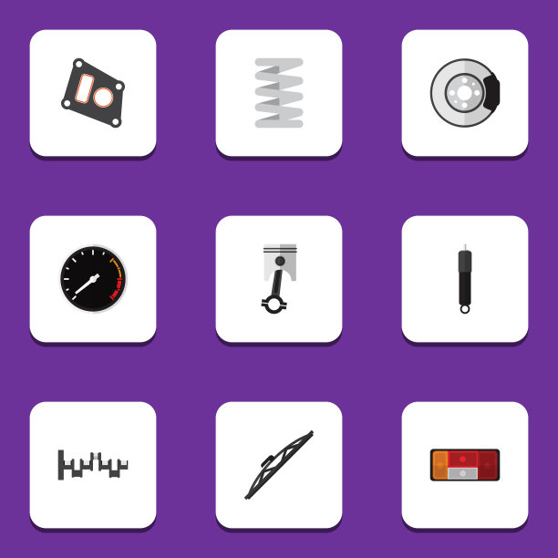 扁平零件组的金属控制杆，车头灯和图片下载