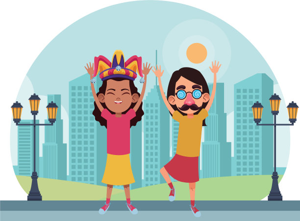 年轻的孩子阿凡达卡通人物图片下载