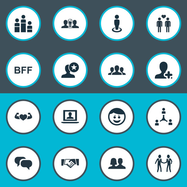 一组简单的图标图片下载