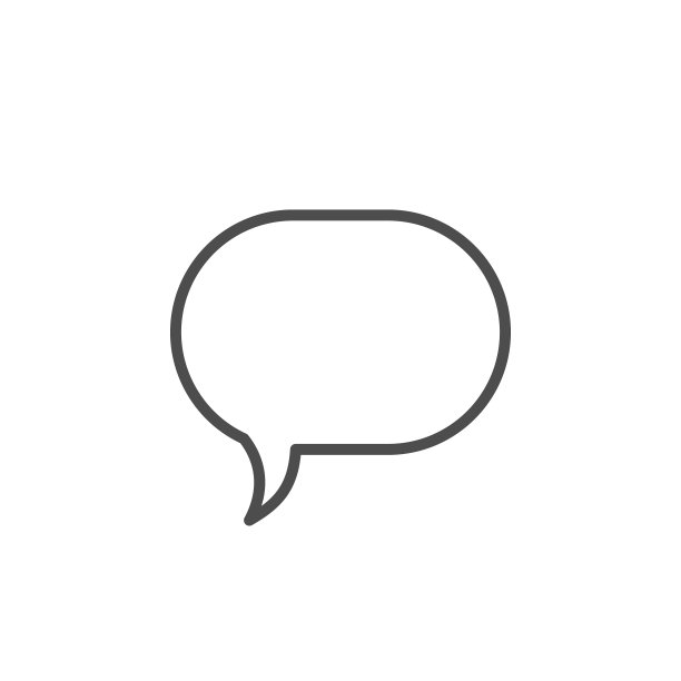 对话气泡线条图标图片下载