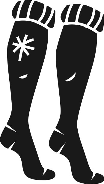 冬季长袜象征着简单的风格图片下载