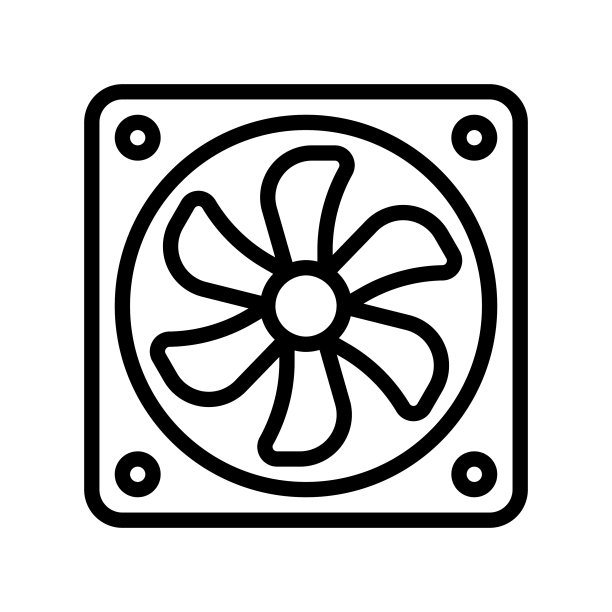 排气扇线性图标图片下载