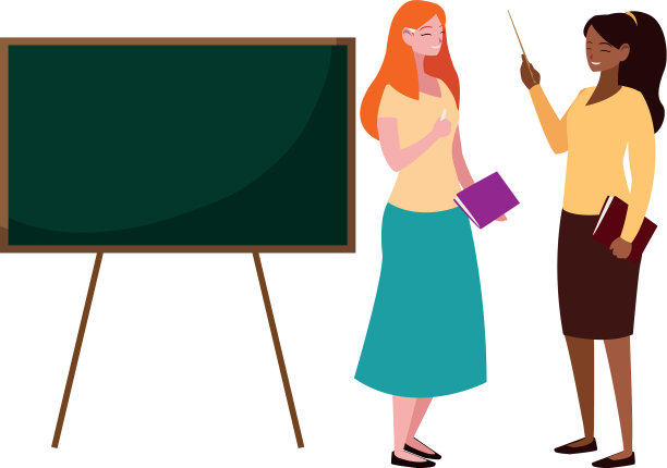 不同种族的女教师配教科书图片下载