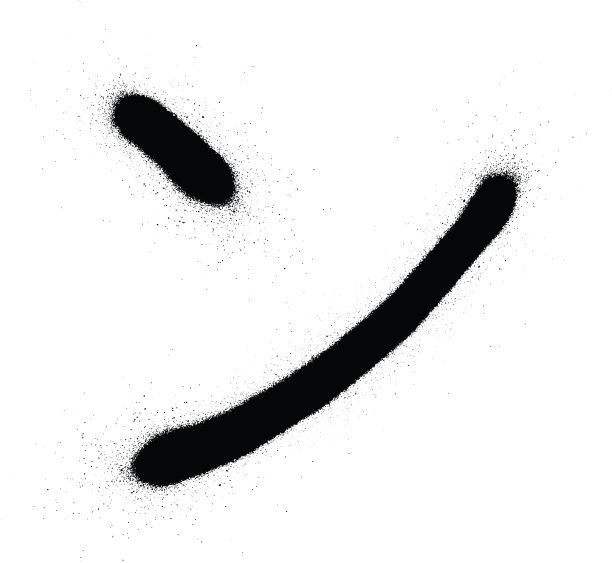 涂鸦日本字符喷黑色图片下载