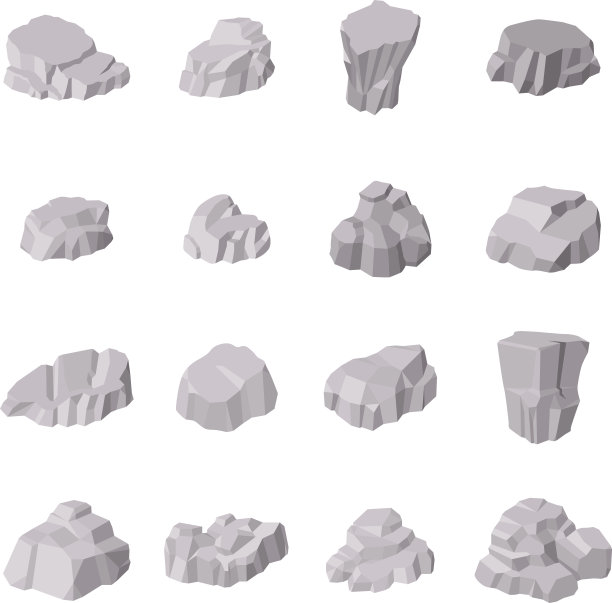 岩石和石头构成不同的形状图片下载