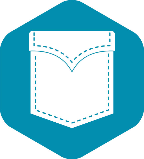 黑色阀袋图标样式简单图片下载