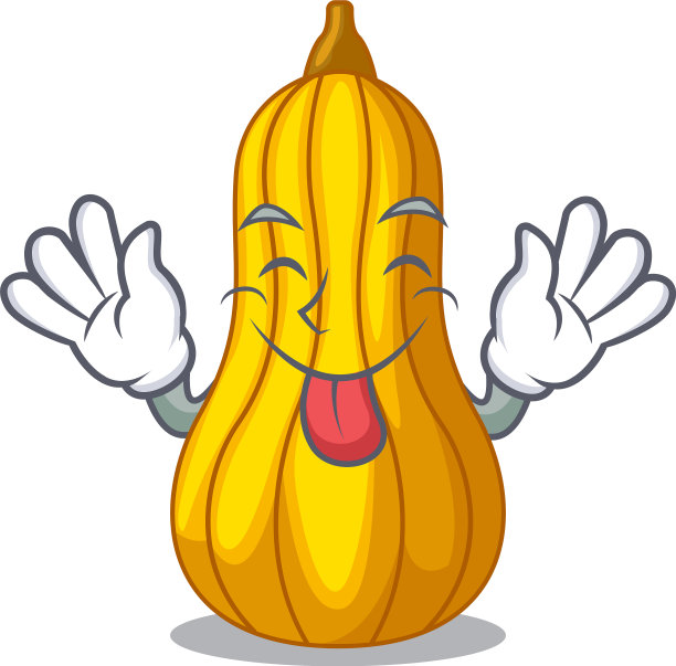 吉祥物水果篮里的南瓜图片下载