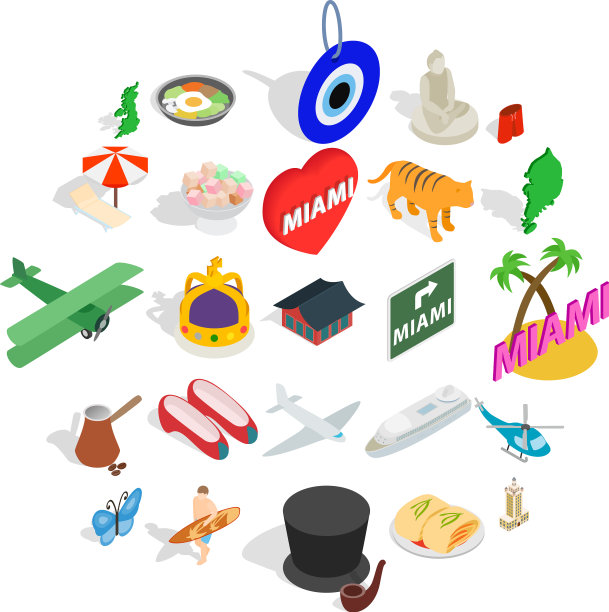 与自然统一图标设置等距样式图片下载