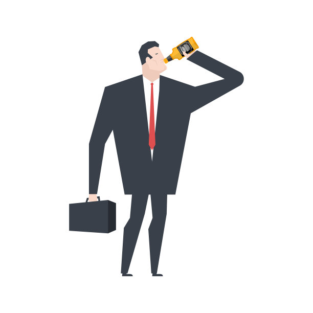 商人从酒瓶老板那里喝酒图片下载