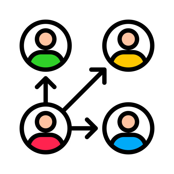用户连接数字营销填充图标图片下载