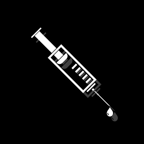 疫苗接种图标平图片下载