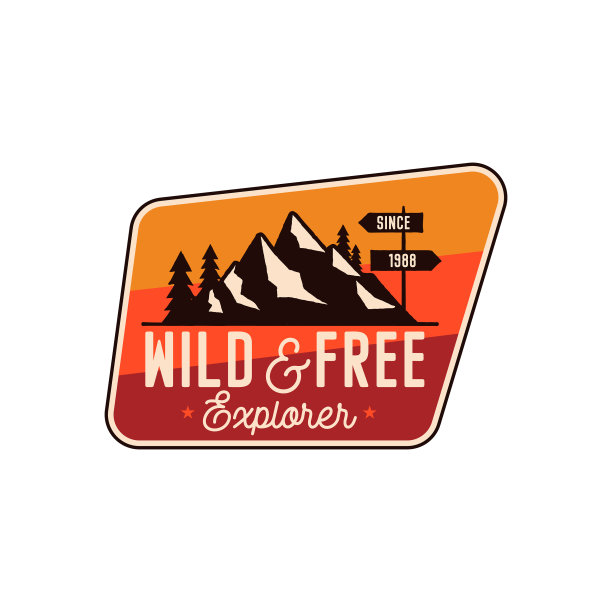 露营徽章冒险补丁-野生和免费图片下载