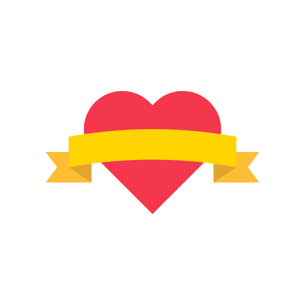 心奖情人节和爱情相关的平面图标图片下载