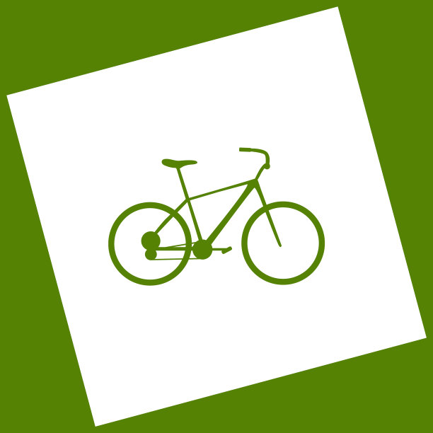 自行车自行车标志白色图标获得为图片下载