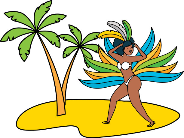 舞者巴西狂欢节图片下载