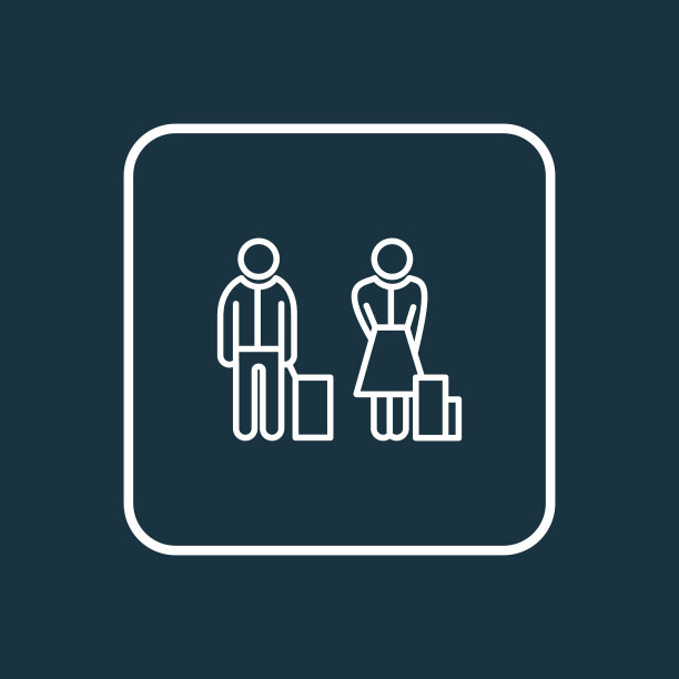 乘客标志线标志优质图片下载