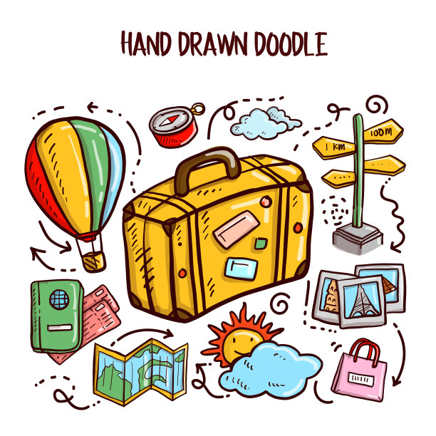 旅行涂鸦艺术组图片下载