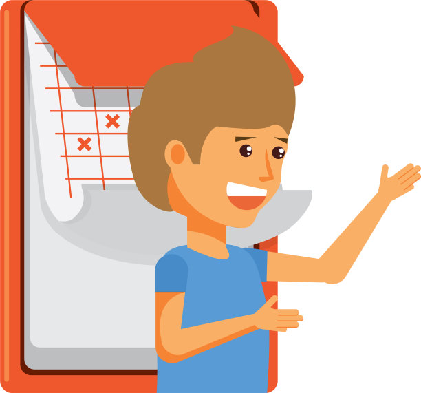 带日历的游客图片下载