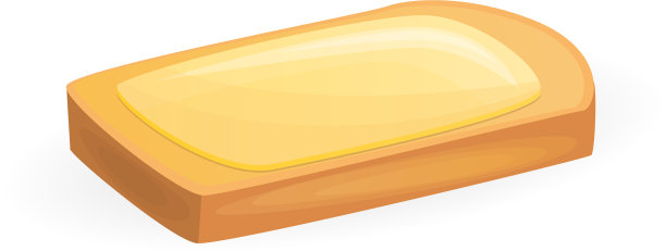 奶油面包图标卡通风格图片下载