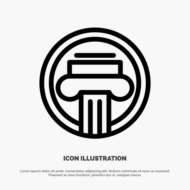 柱式建筑建筑装饰希腊语图片下载