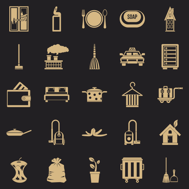 清理图标设置简单的风格图片下载