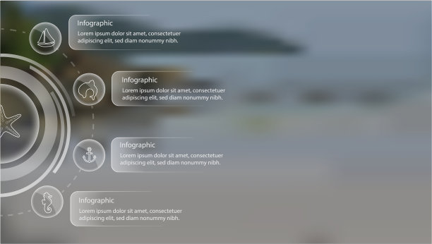 信息图表与图标和文本框图片下载