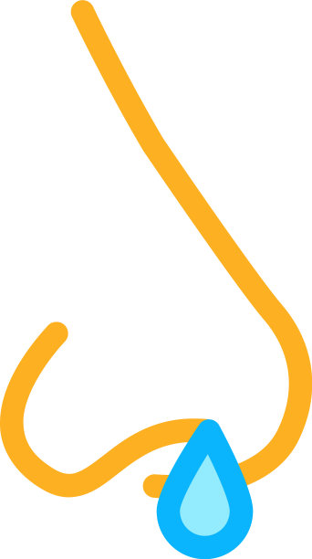 流鼻图标轮廓图片下载