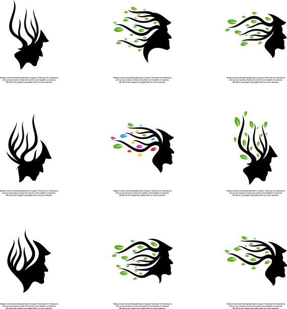 集脑树标志设计理念于一身的人图片下载