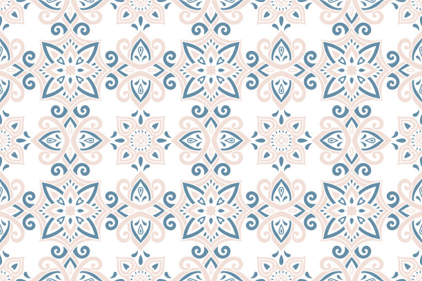 Azulejos瓷砖矢量无缝模式图片下载