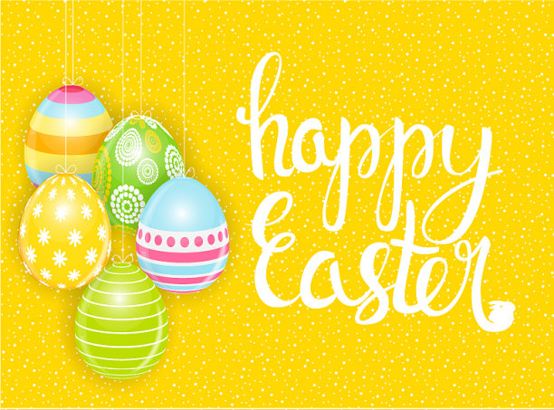 复活节快乐春节背景图片下载