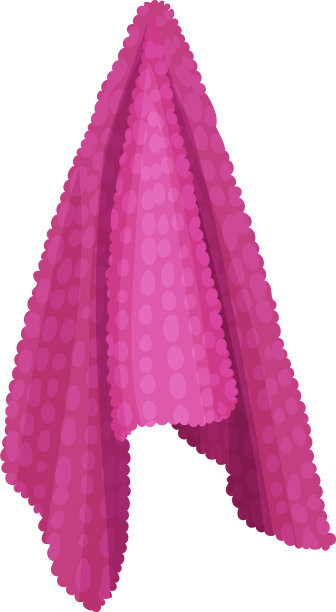 挂毛巾孤立在白色背景上图片下载