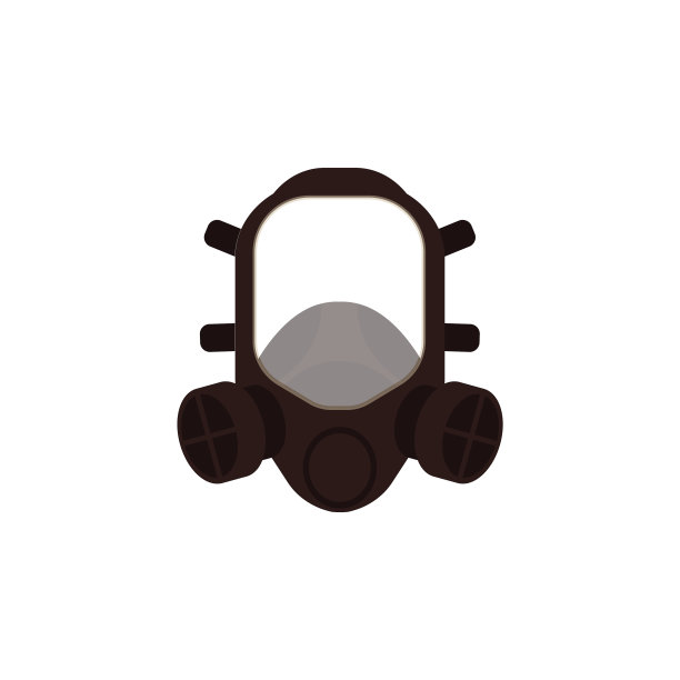 防毒面具与呼吸器图标图片下载