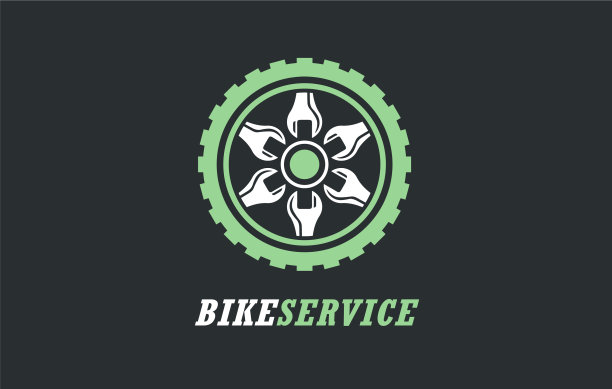 自行车服务标志类型标志图标符号图片下载