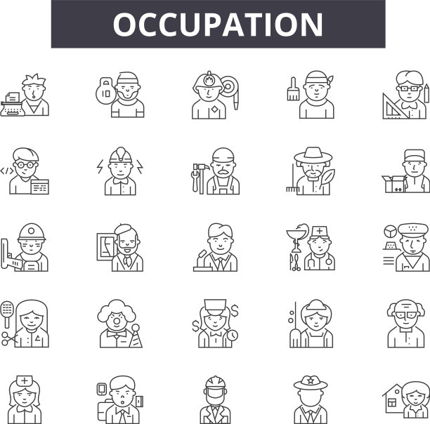 占据线图标标志设置线性图片下载