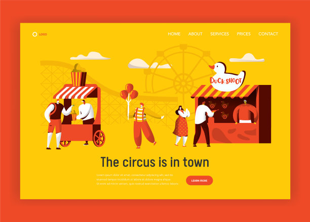 游乐园登陆页面模板马戏团图片下载