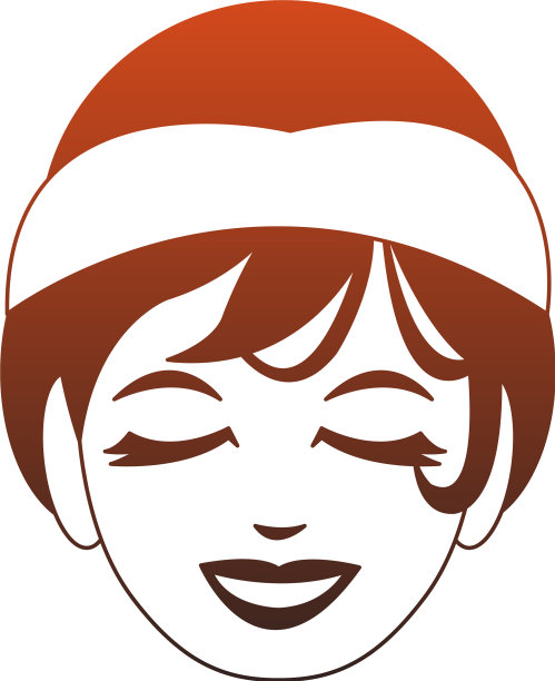 女人脸上有毛巾的红线图片下载