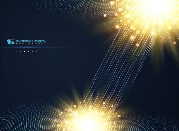 技术现代圆半色调最小蓝色图片下载