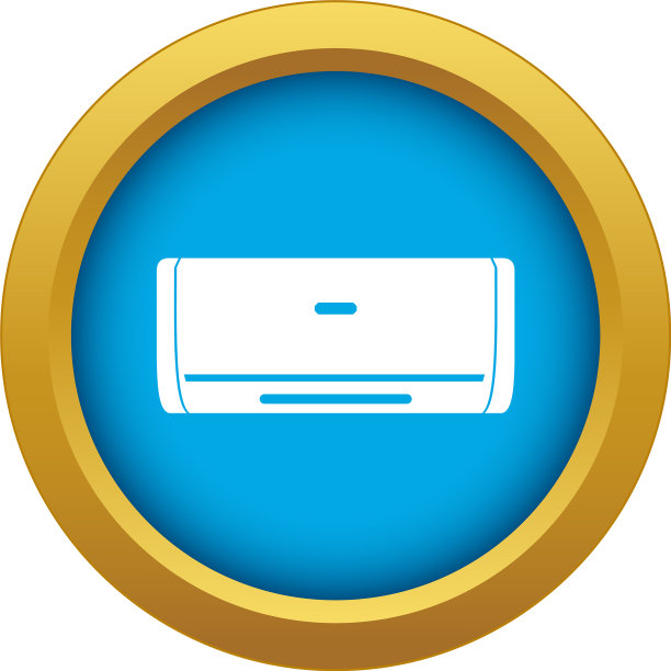 内部机组空调图标为蓝色图片下载