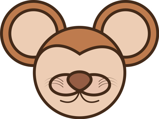 脸老鼠卡通动物图片下载