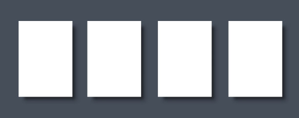 空白白色海报设置白色黑色模板图片下载