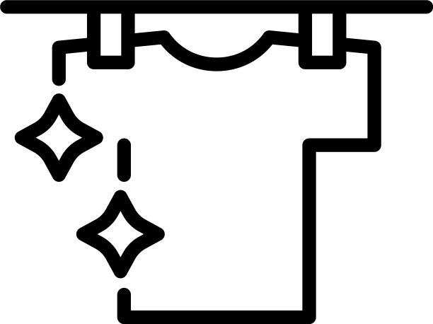 干净的衬衫上挂着铁丝图标轮廓样式图片下载