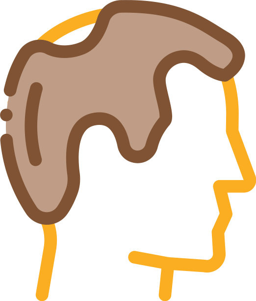 秃顶的男人轮廓图标轮廓图片下载