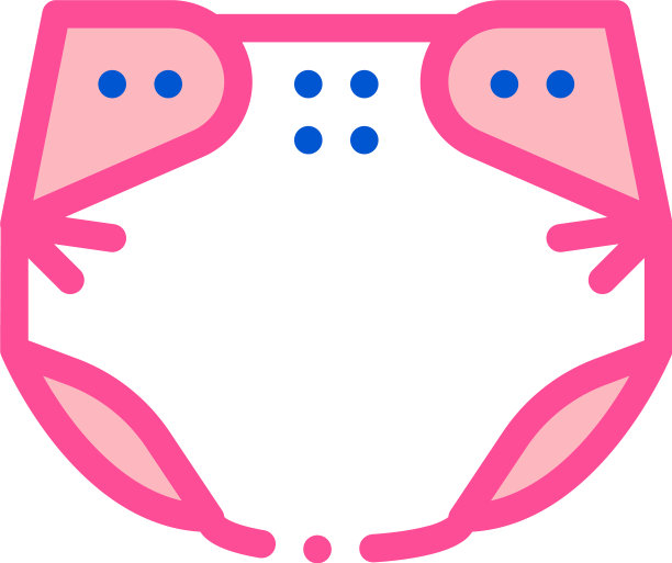 童年尿布的图标轮廓图片下载