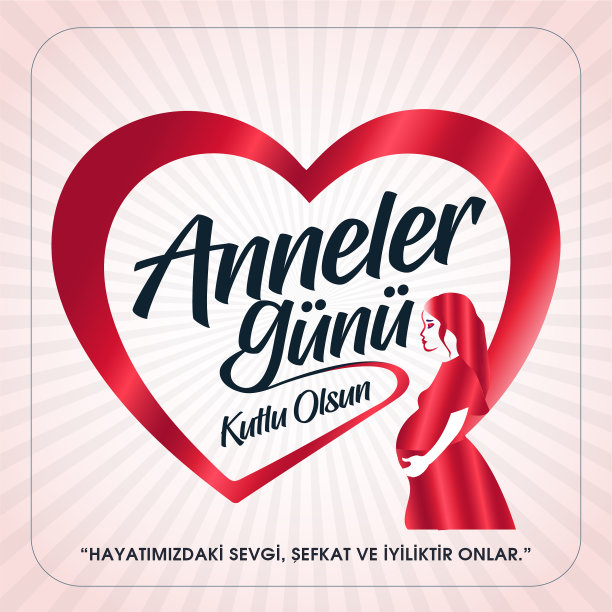 土耳其语(母亲节快乐贺卡)翻译:母亲节贺卡快乐。图片下载