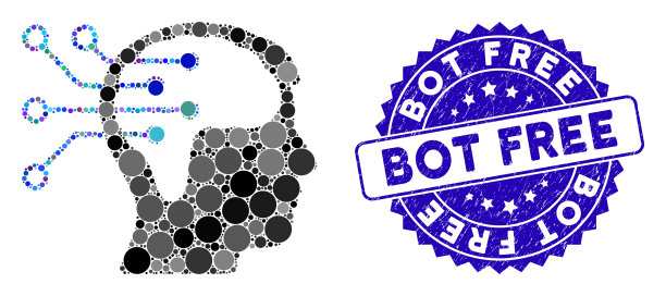 用图标拼贴神经接口电路图片下载