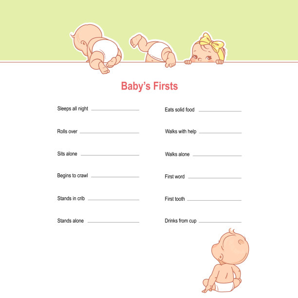 婴儿生长发育表。图片下载