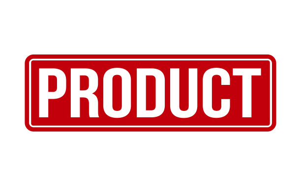 产品的橡皮图章。红色产品橡胶垃圾邮票印章矢量插图-矢量图片下载