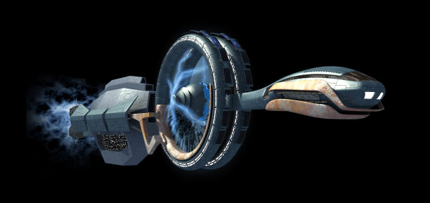 详细的军用飞船被黑色隔离图片下载