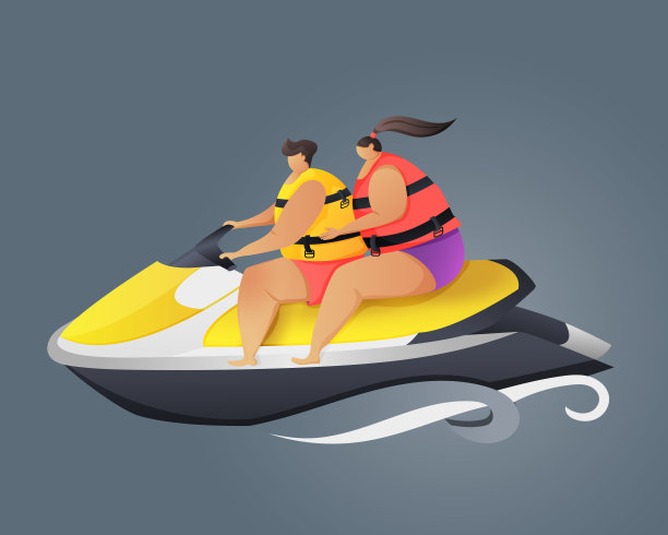 骑乘喷气滑雪。图片下载